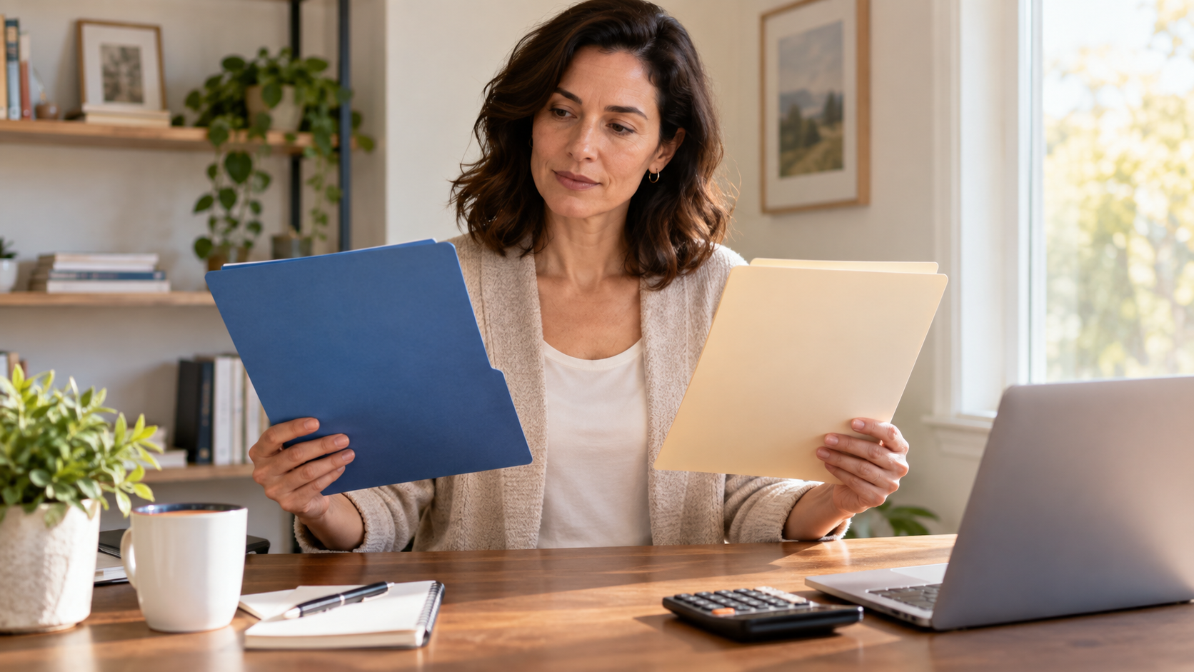 Professional comparing COBRA and Marketplace health coverage options